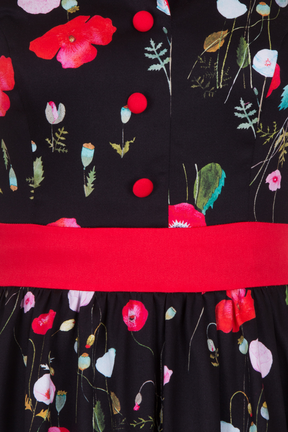 Multifloral Poppy Dress